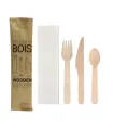 Kit couverts en bois 4 en 1